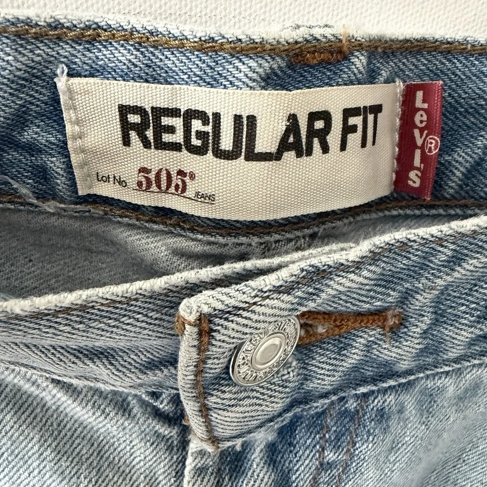 Levis 505 Jeans Mens 36x34 (36x33) Original Straight Regular Fit Cotton Denim